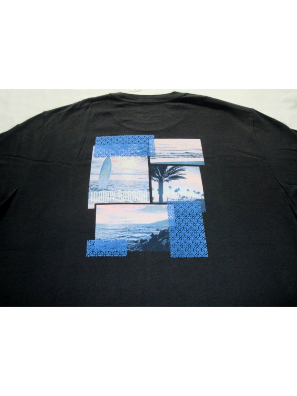 Men's Tommy Bahama SS Board In Paradise Tee Shirt Coal Black Grey Size Small NWT - Picture 7 of 7
